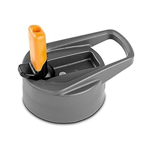 388957 Eco-vessel Replacement Kids Flip Straw Top, Gray With Orange Spout