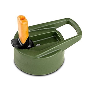 388956 Eco-vessel Replacement Kids Flip Straw Top, Green With Orange Spout