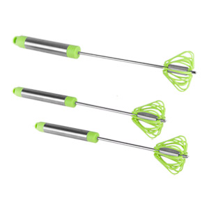 Ronco Self Turning Turbo Whisk, Green - Pack Of 3