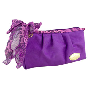 Summer Bliss Compact Cosmetic Bag, Purple