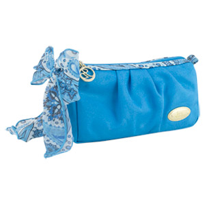 Summer Bliss Compact Cosmetic Bag, Blue