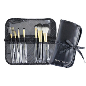Fyd33105bk 7 Pieces Make Up Brush Set And Bag, Vintage Allure - Black