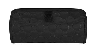 42711-50u Jewelry & Cosmetic Clutch With Center Pouch - Black Quilted