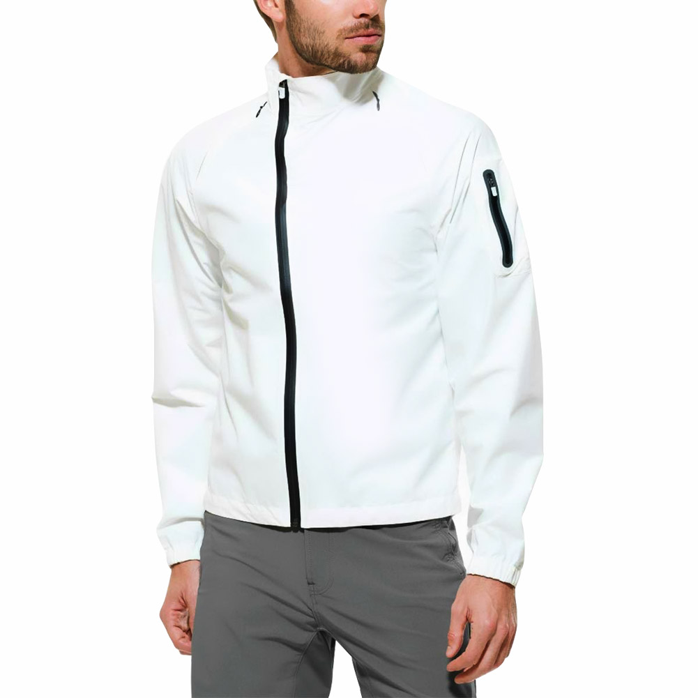 UPC 768686921162 product image for Giro 7018066 Mens New Road Rain Jacket Championship White - Small | upcitemdb.com
