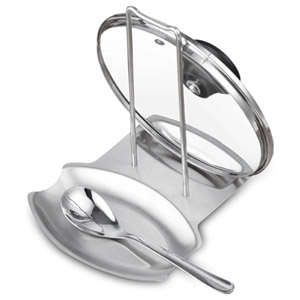 Generic L1720 Stainless Steel Oven Top Pan Lid & Spoon Rest