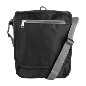 21022 Triplogic Slim Travel Luggage Cross Body Day Bag - Black
