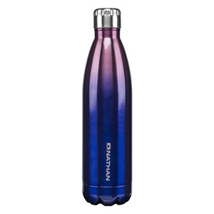 Nathan Ns4427-0278-740ml 25 Oz Chroma Double-walled Insulated Stainless Steel Bpa Free Water Bottle - Azalea & Monaco Blue
