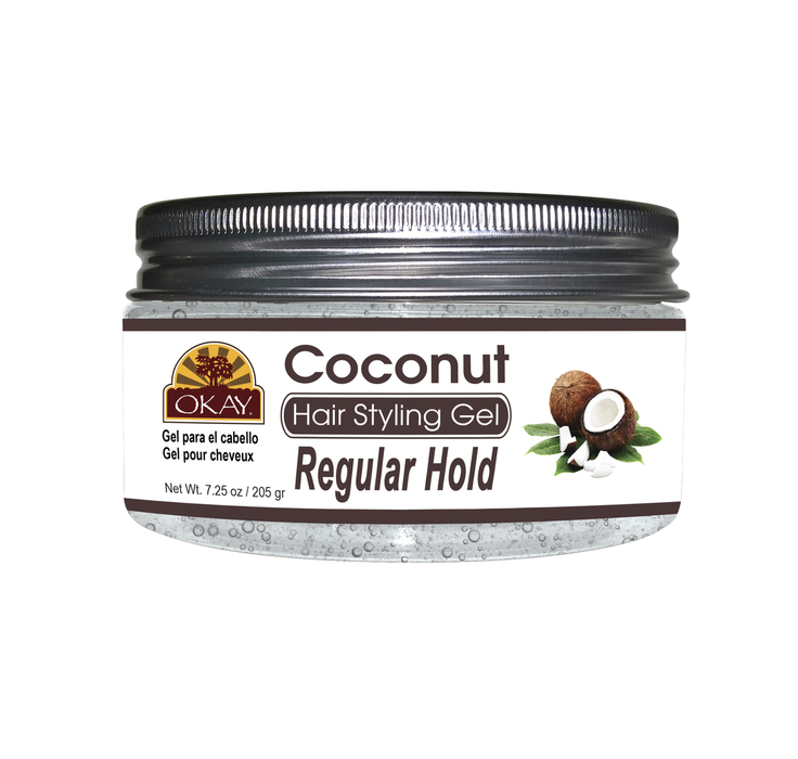 -cocog7 7.25 Oz Coconut Hair Styling Gel, Regular Hold