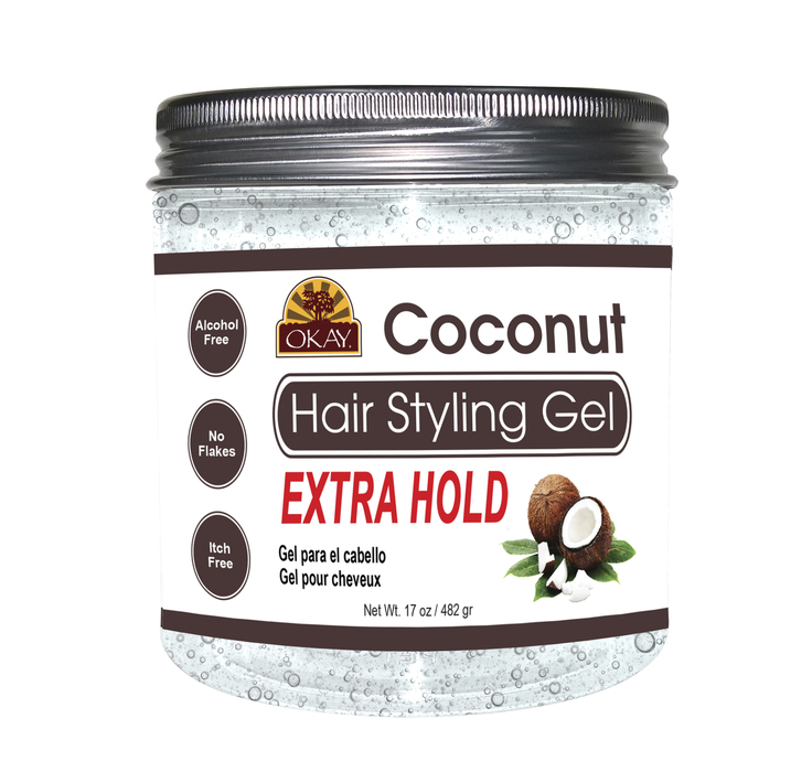 -cocogx17 17 Oz Coconut Hair Styling Gel, Extra Hold