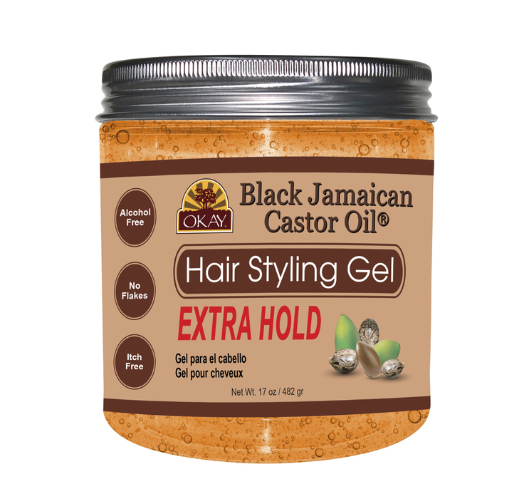 -bjgx17 17 Oz Black Jamaican Hair Styling Gel, Extra Hold