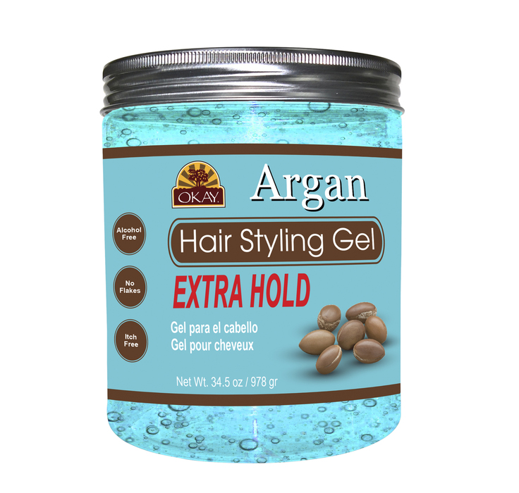 -argangx34 34.5 Oz Argan Hair Styling Gel, Extra Hold