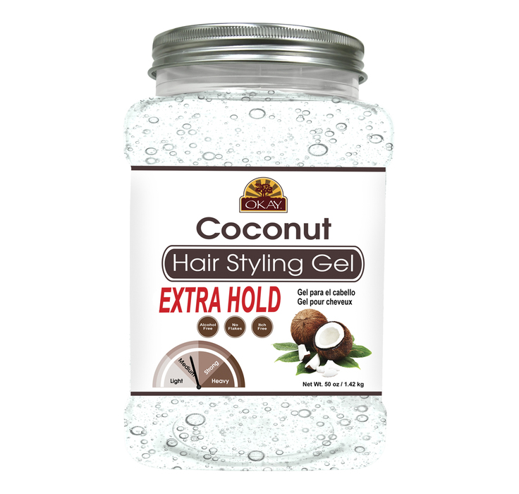 -cocogx50 50 Oz Coconut Hair Styling Gel, Extra Hold