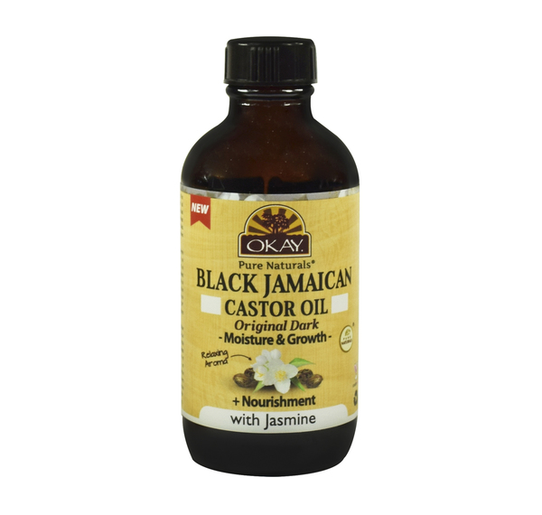 -bjodja4 4 Oz Black Jamaican Castor Oil Original Dark - Jasmine