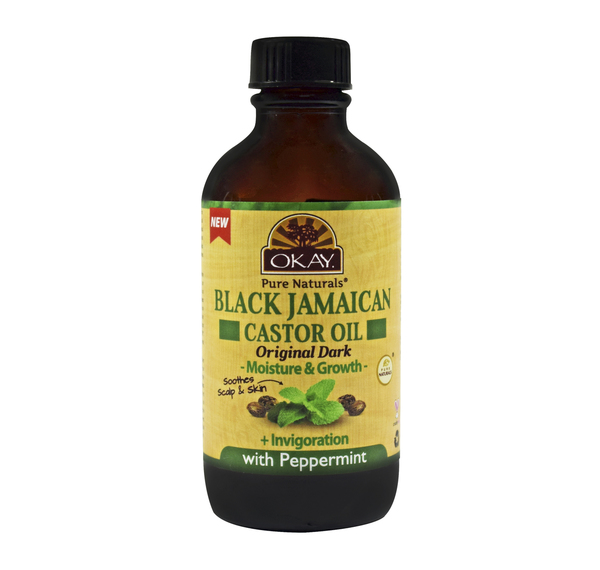 -bjodpe4 4 Oz Black Jamaican Castor Oil Original Dark - Peppermint
