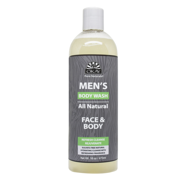 Okay-menanbw16 16 Oz Men All Natural Face & Body Wash