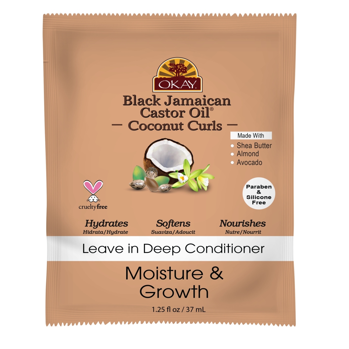 -bjcocolc125 1.25 Oz Black Jamaican Castor Oil & Coconut Leave-in Conditioner