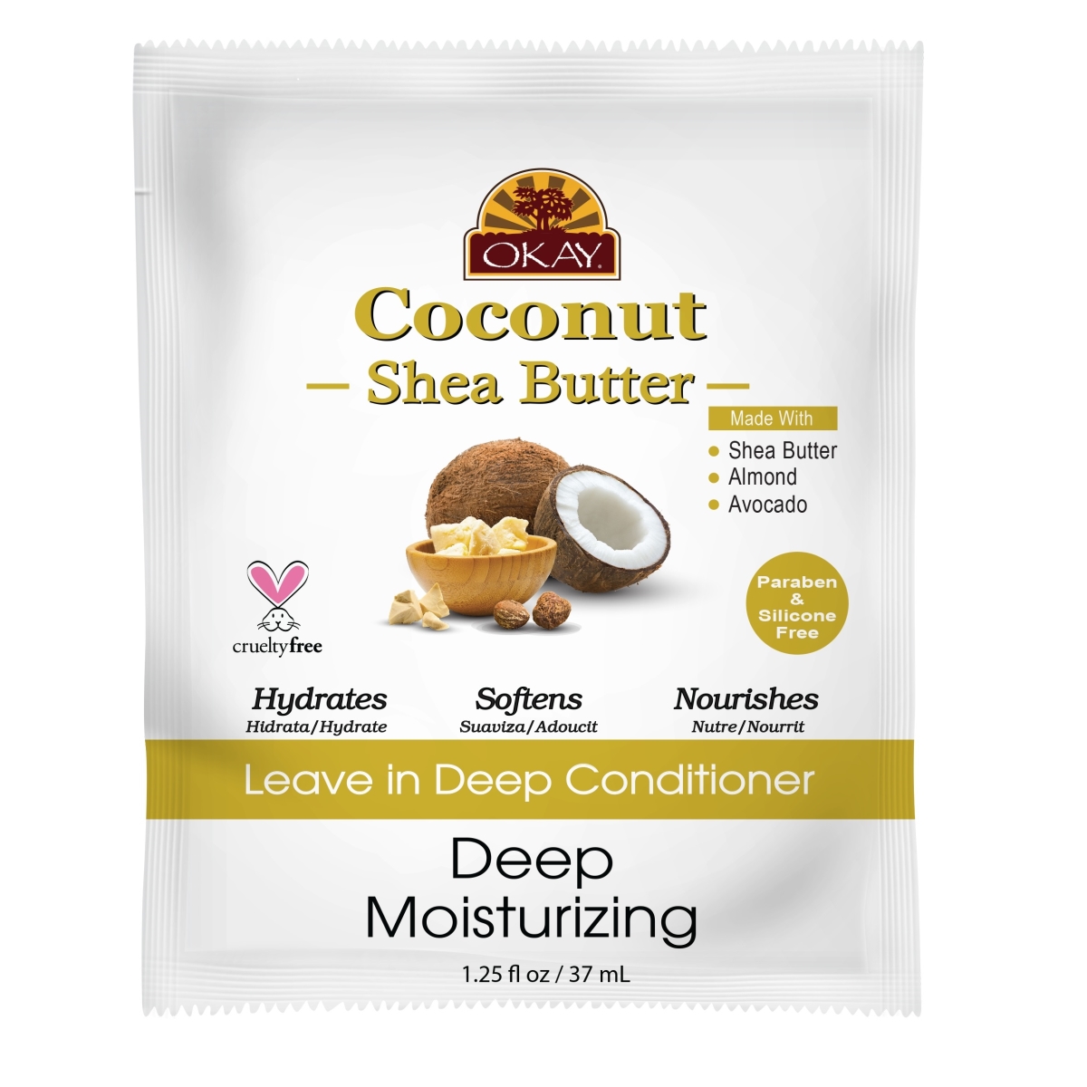 -cocoshealc125 1.25 Oz Coconut & Shea Butter Leave-in Conditioner