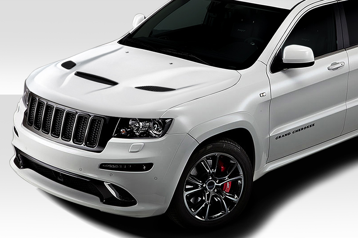 Hellcat Look Hood for 2011-2019 Jeep Grand Cherokee, Signature Black