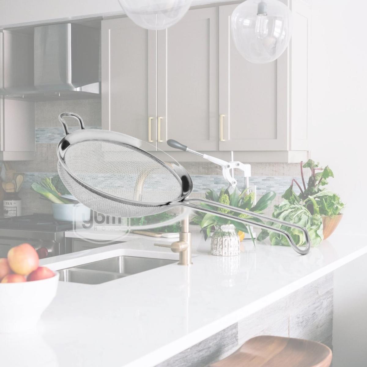 Picture of YBM Home 2285vc 8 in. Stainless Steel Fine Mesh Strainer Colander Sieve with Handle