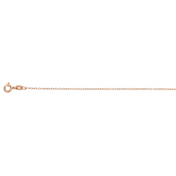 Sterling Silver Rose 1.1 Mm., 18 In. Rollo 025 Chain