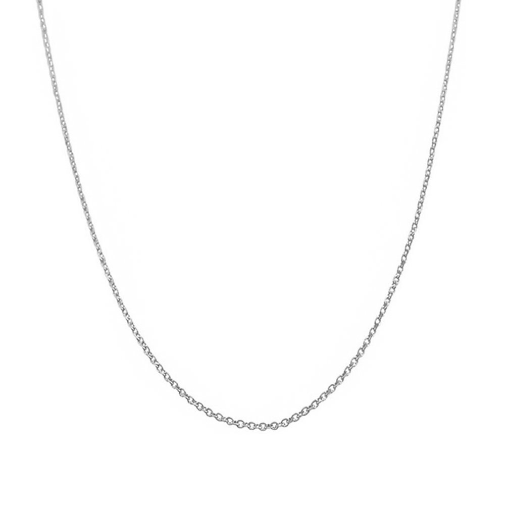 14k White Gold 1.5 Mm. Dc Cable 040 Chain - 22 In.