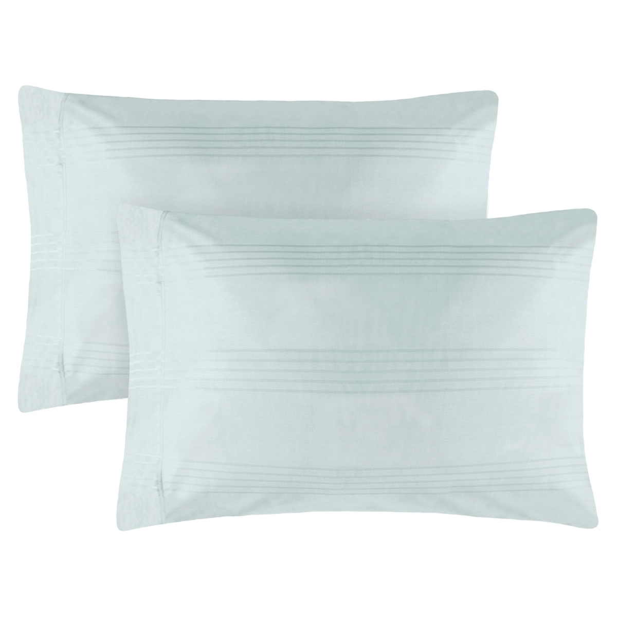 Yms008224 Premium 420 Thread Count 100 Percent Cotton Pillowcase Set, Spa Blue - King - 2 Piece
