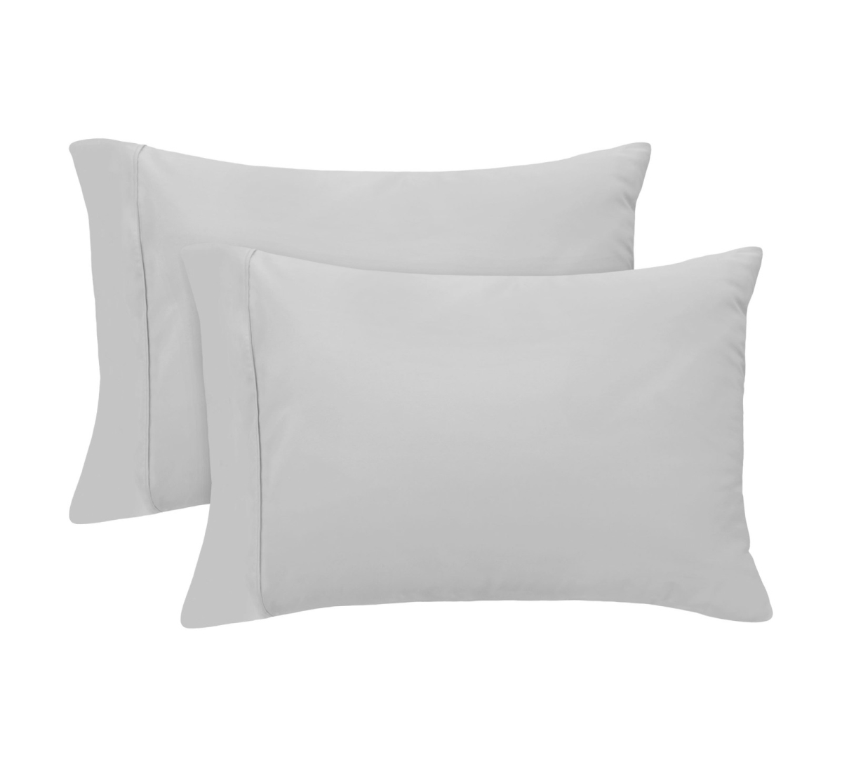 Yms008208 Luxury 620 Thread Count 100 Percent Cotton Pillowcase Set, Platinum - Standard - 2 Piece