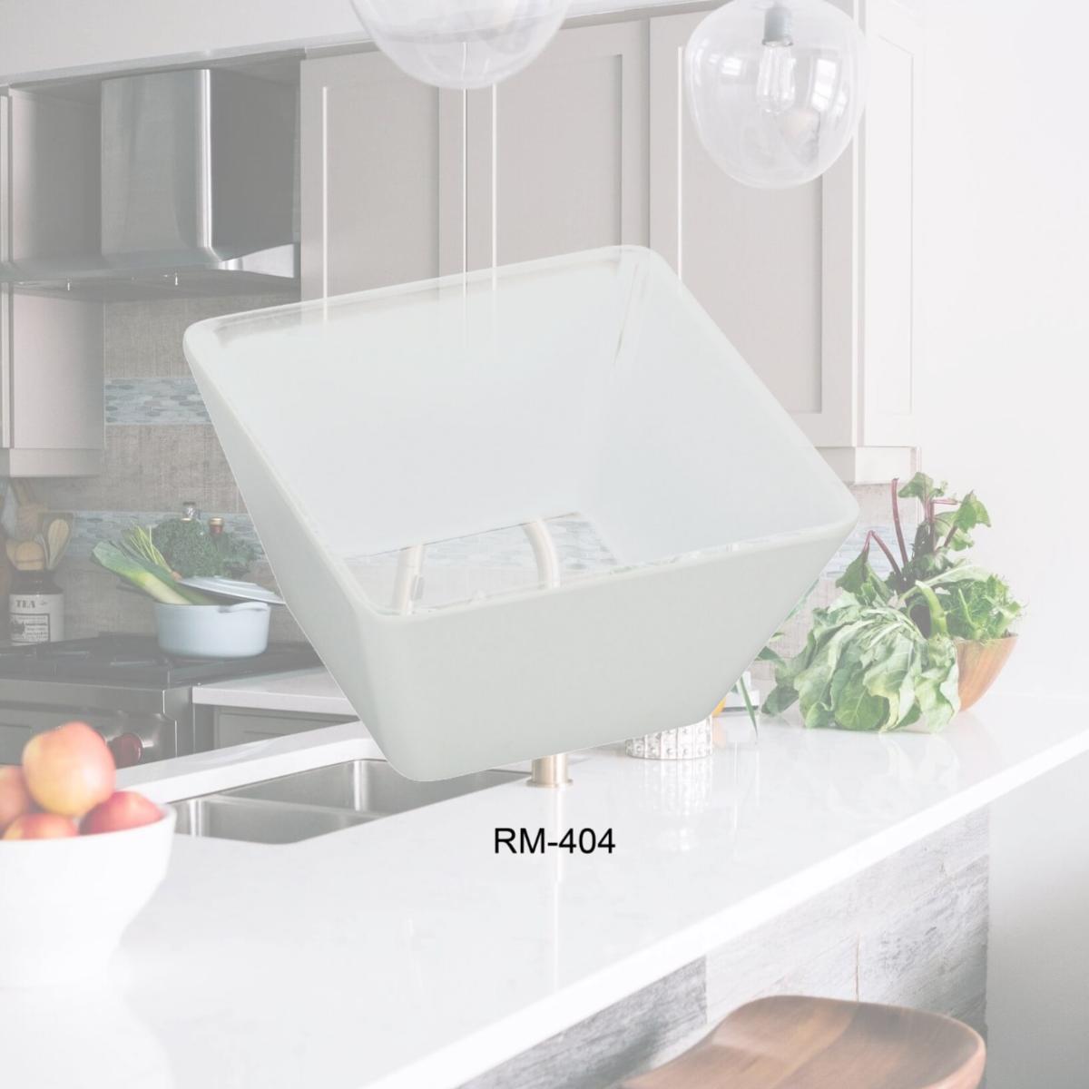 Picture of Yanco RM-404 Rome Square Bowl, White - 10 oz - Pack of 72