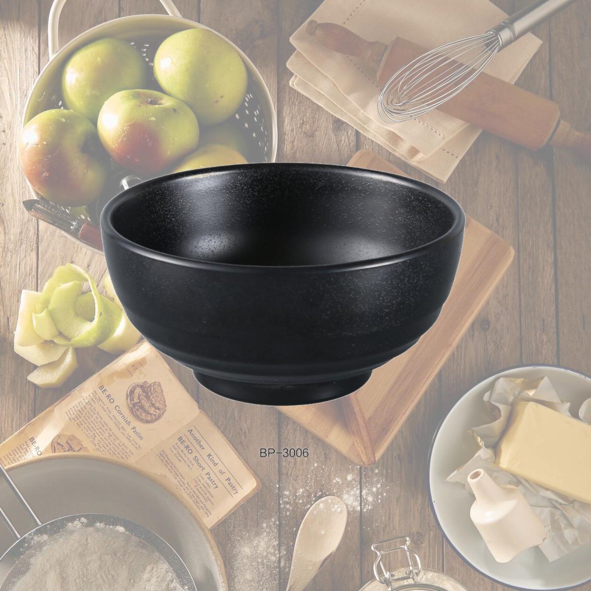 Picture of Yanco BP-3006 Black Pearl-2 Woodong Noodle Bowl, Black - 26 oz - Pack of 48