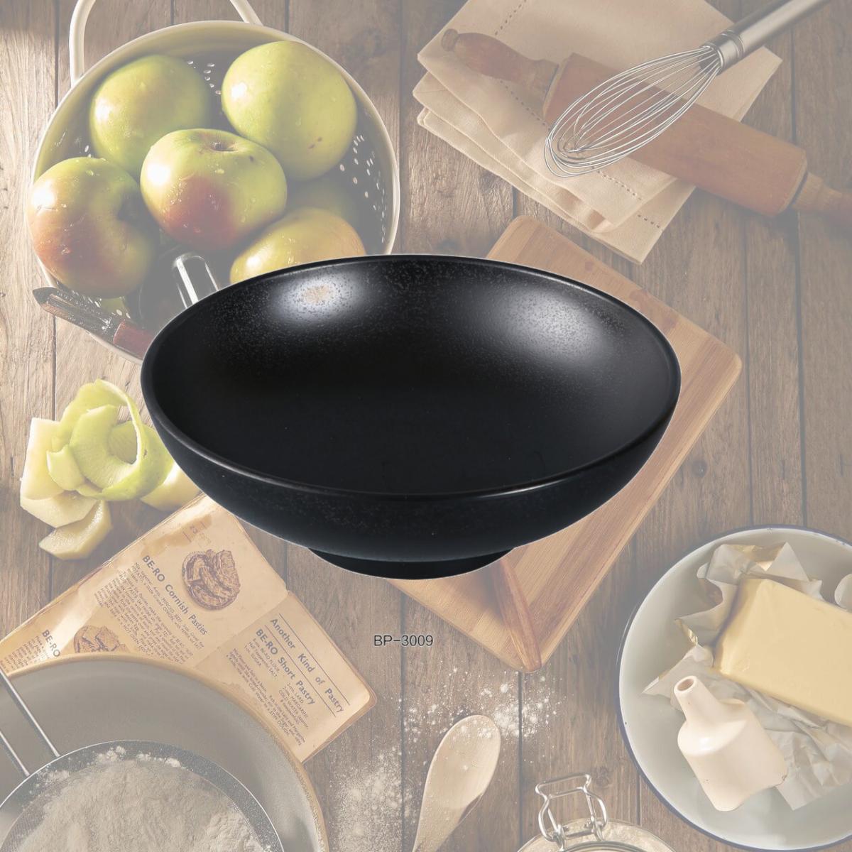 Picture of Yanco BP-3009 Black Pearl-2 Noodle Bowl, Black - 48 oz - Pack of 24