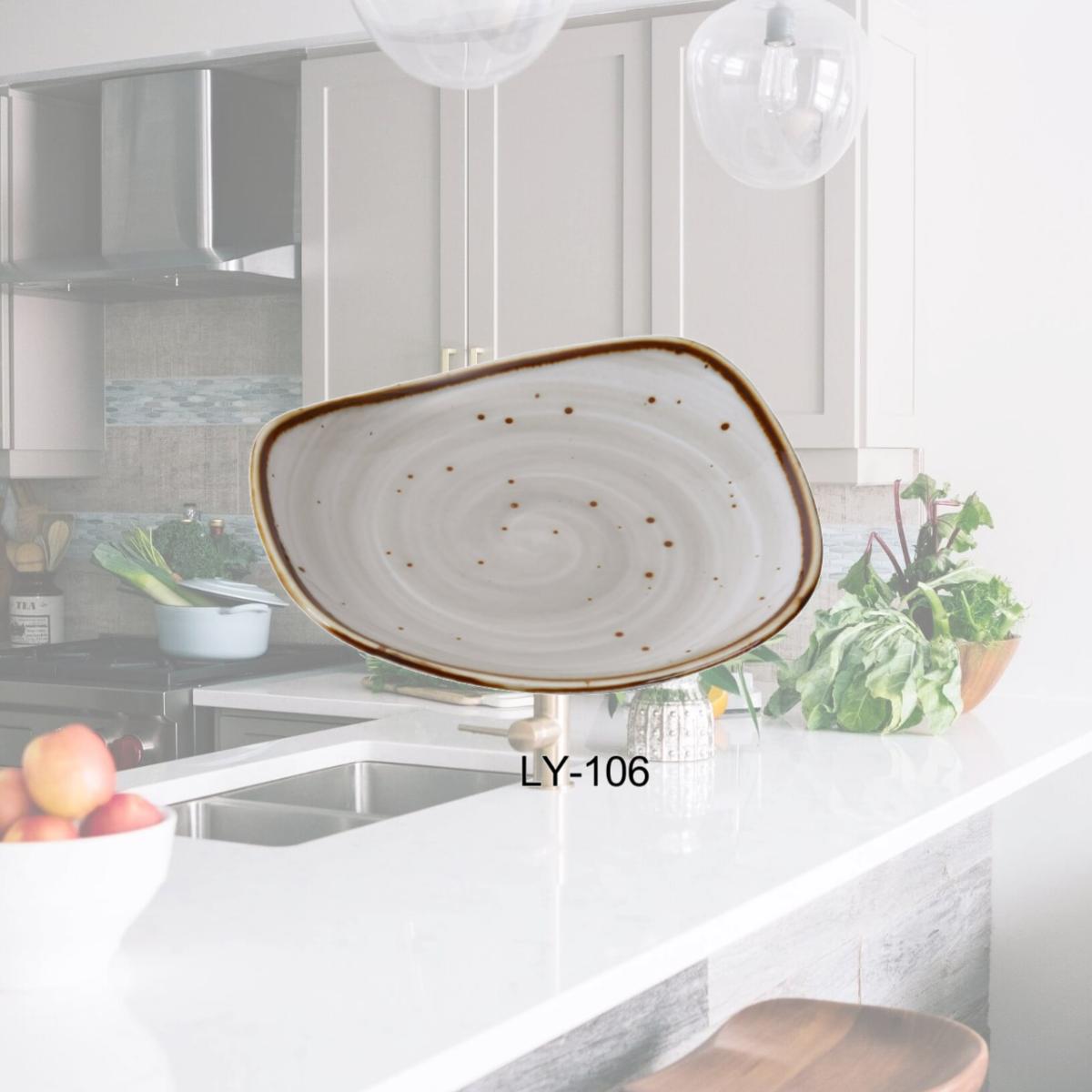 Picture of Yanco LY-106 Lyon 5.75 in. Plate, Reactive Glaze - Pack of 36