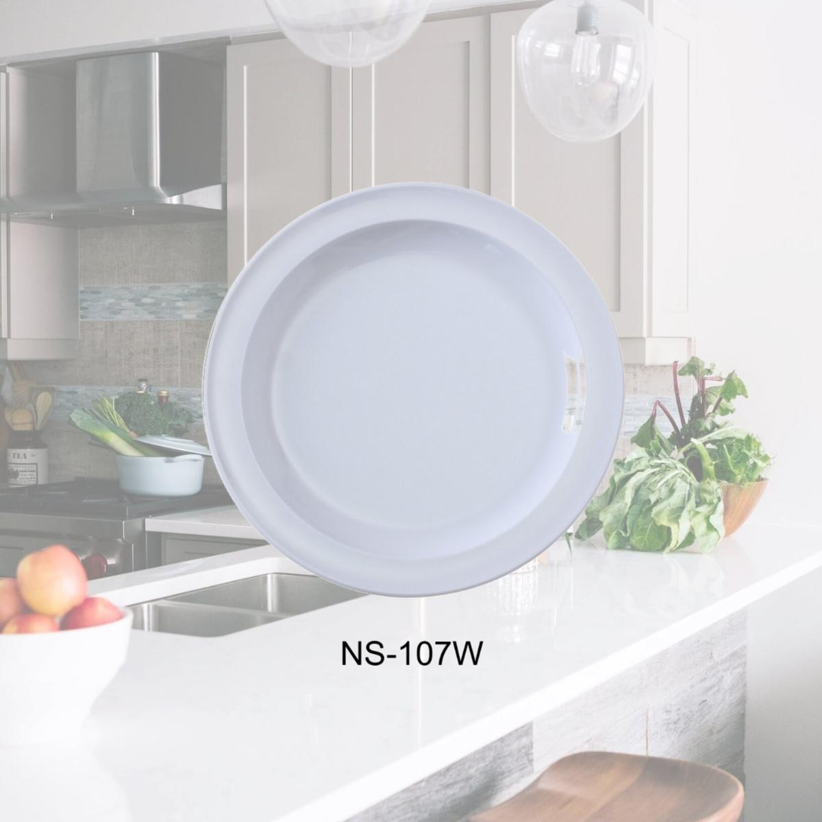 Picture of Yanco NS-107W 7.25 in. Nessico Round Dessert Plate, White - Pack of 48