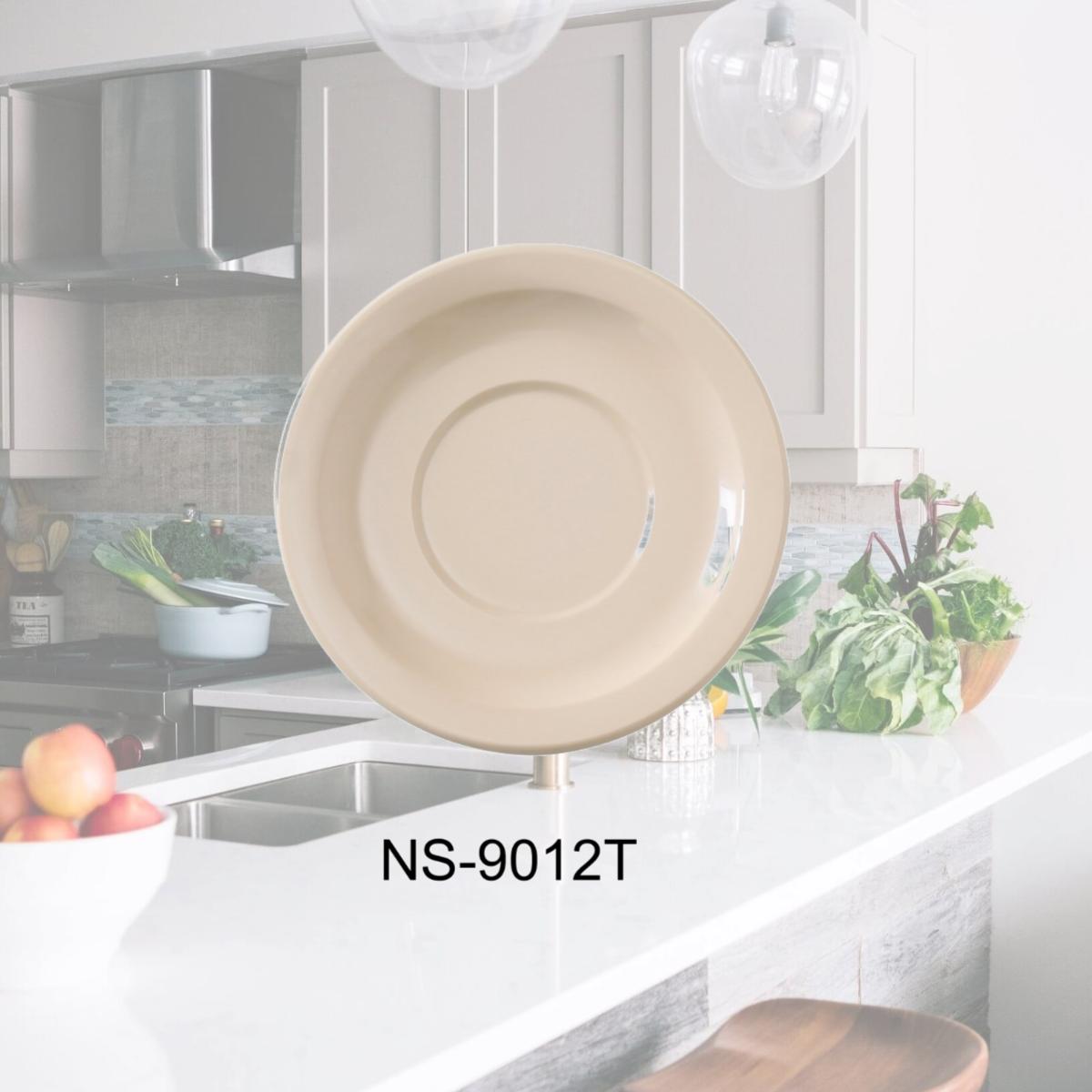 Picture of Yanco NS-9012T 5.5 in. Nessico Saucer, Tan - Pack of 48