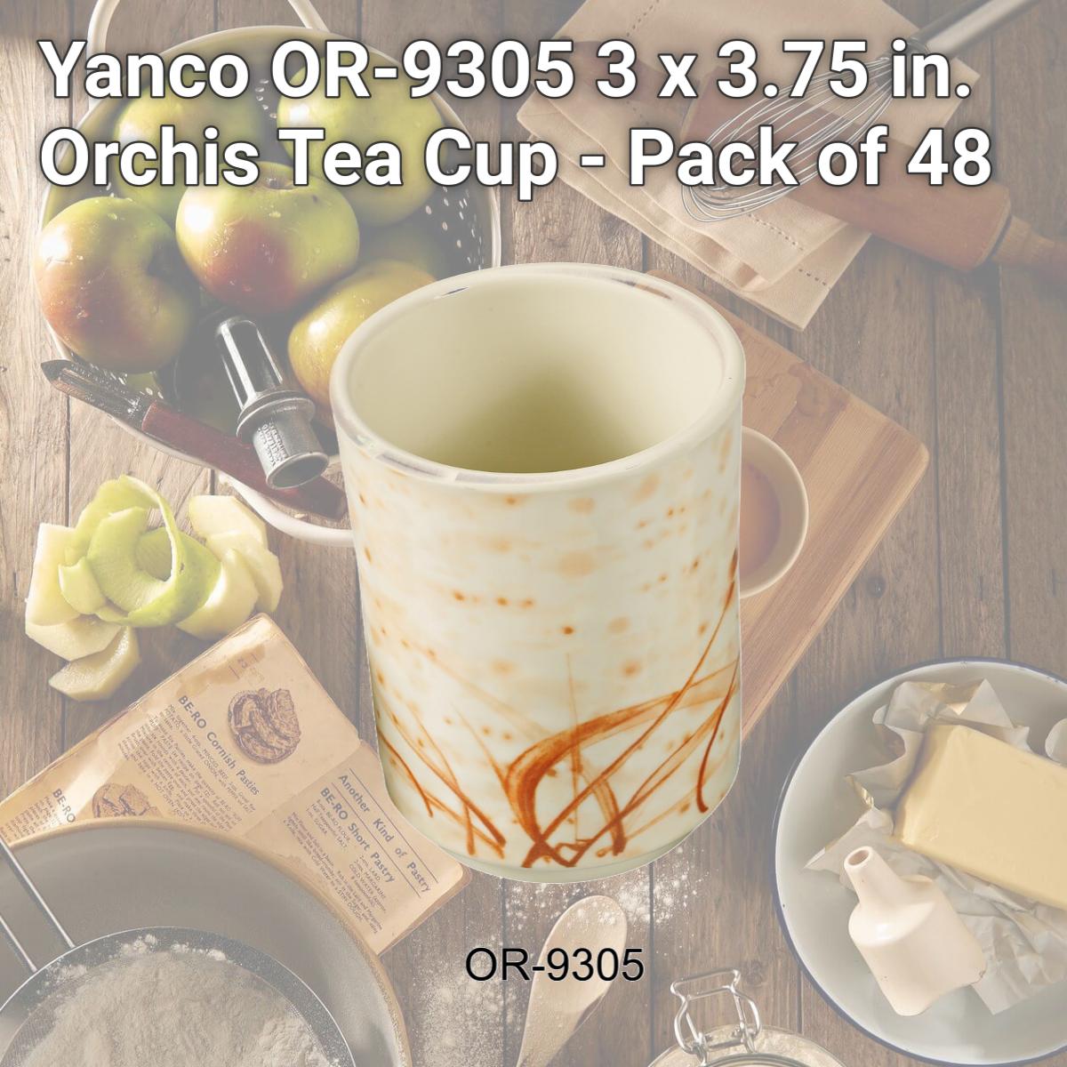 Picture of Yanco OR-9305 3 x 3.75 in. Orchis Tea Cup - Pack of 48