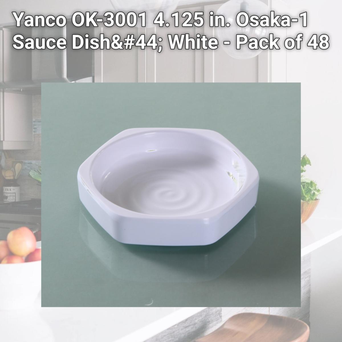 Picture of Yanco OK-3001 4.125 in. Osaka-1 Sauce Dish, White - Pack of 48