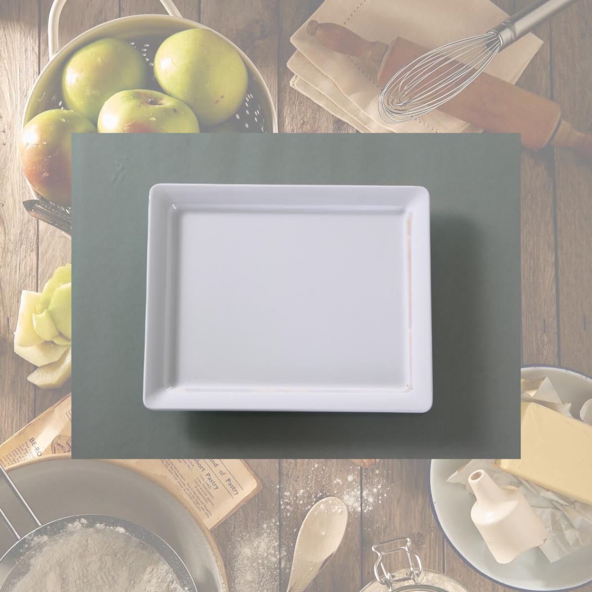 Picture of Yanco OK-7012 12.75 x 10.5 in. Osaka-2 Rectangular Plate, White - Pack of 12