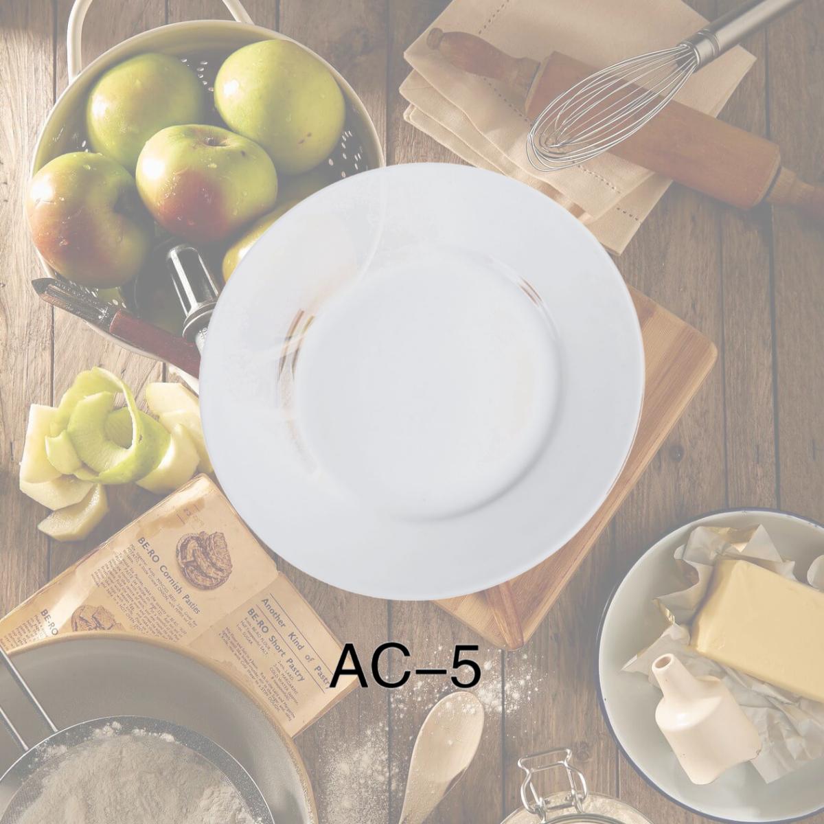Picture of Yanco AC-5 5.5 in. ABCO Bread Plate - Porcelain, Super White - Pack of 36