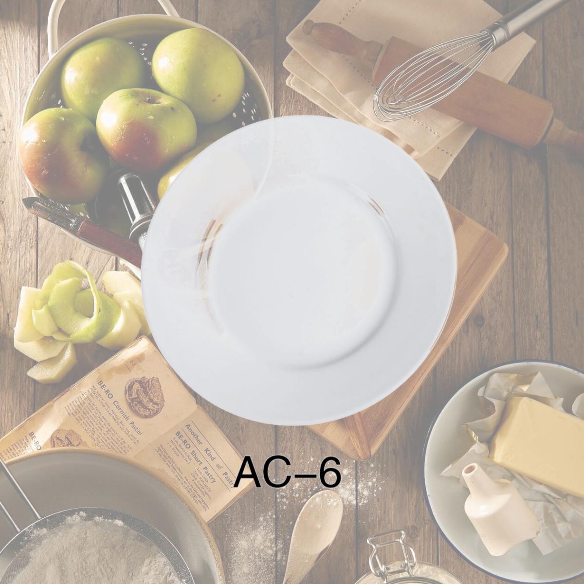 Picture of Yanco AC-6 6.25 in. ABCO Bread Plate - Porcelain, Super White - Pack of 36