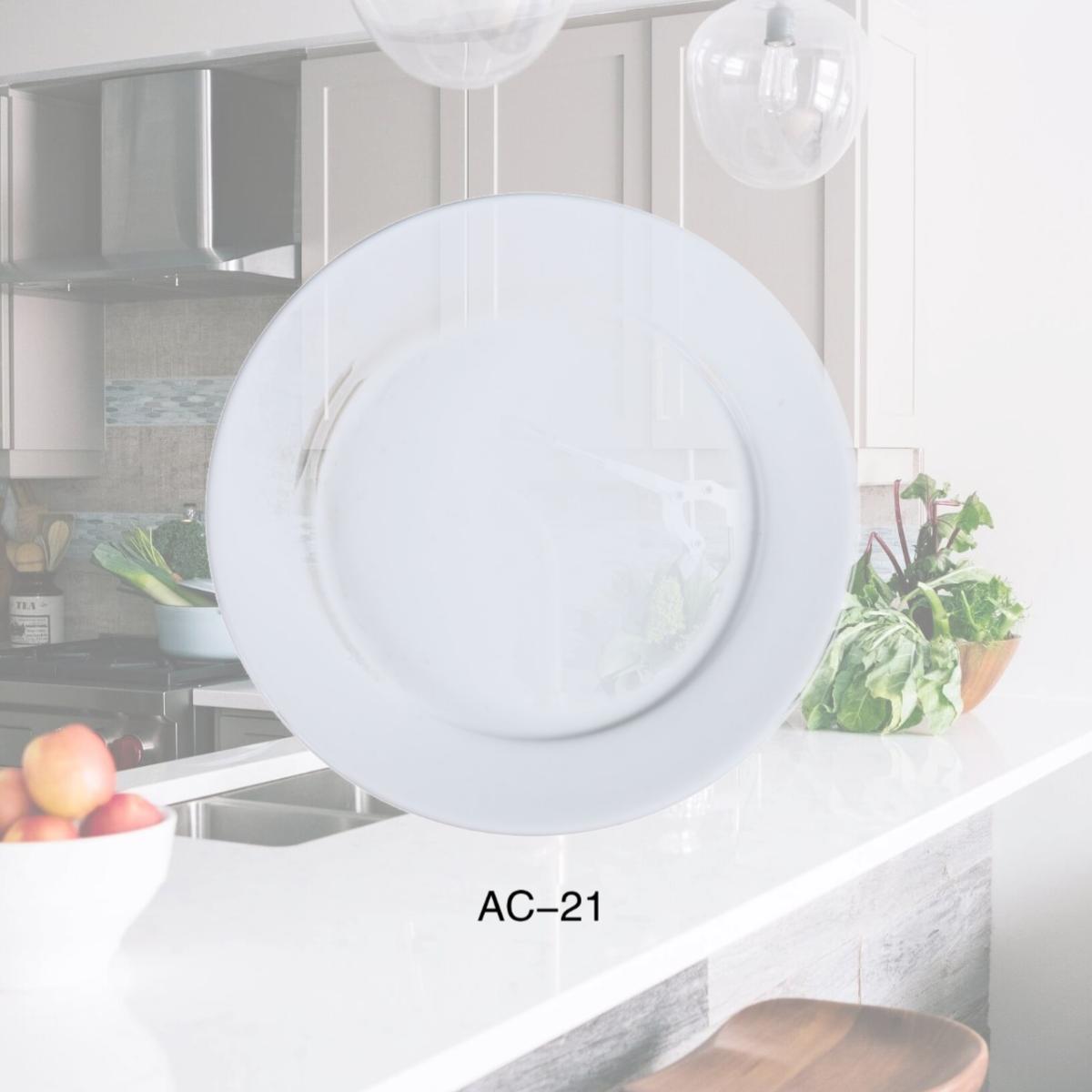 Picture of Yanco AC-21 12 in. ABCO Dinner Plate - Porcelain, Super White - Pack of 12