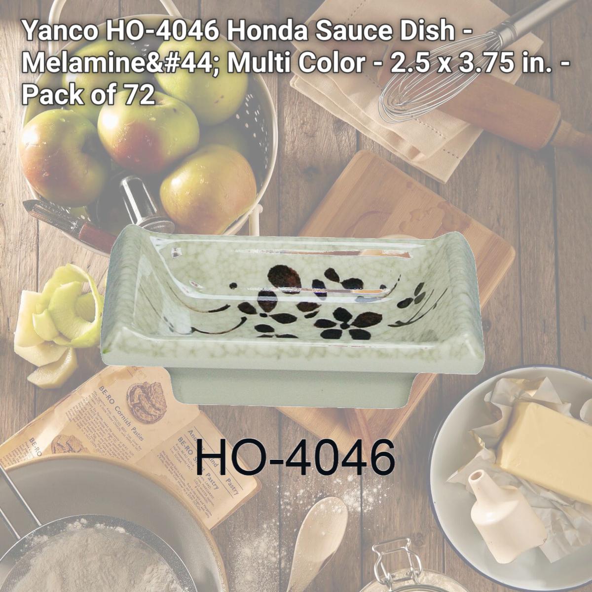 Picture of Yanco HO-4046 Honda Sauce Dish - Melamine, Multi Color - 2.5 x 3.75 in. - Pack of 72