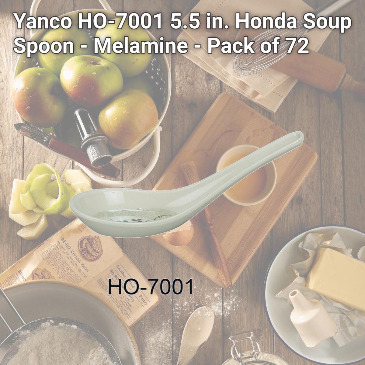 Picture of Yanco HO-7001 5.5 in. Honda Soup Spoon - Melamine - Pack of 72