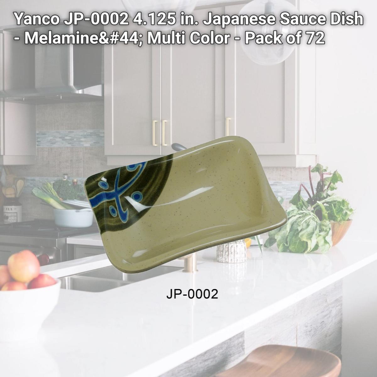 Picture of Yanco JP-0002 4.125 in. Japanese Sauce Dish - Melamine, Multi Color - Pack of 72