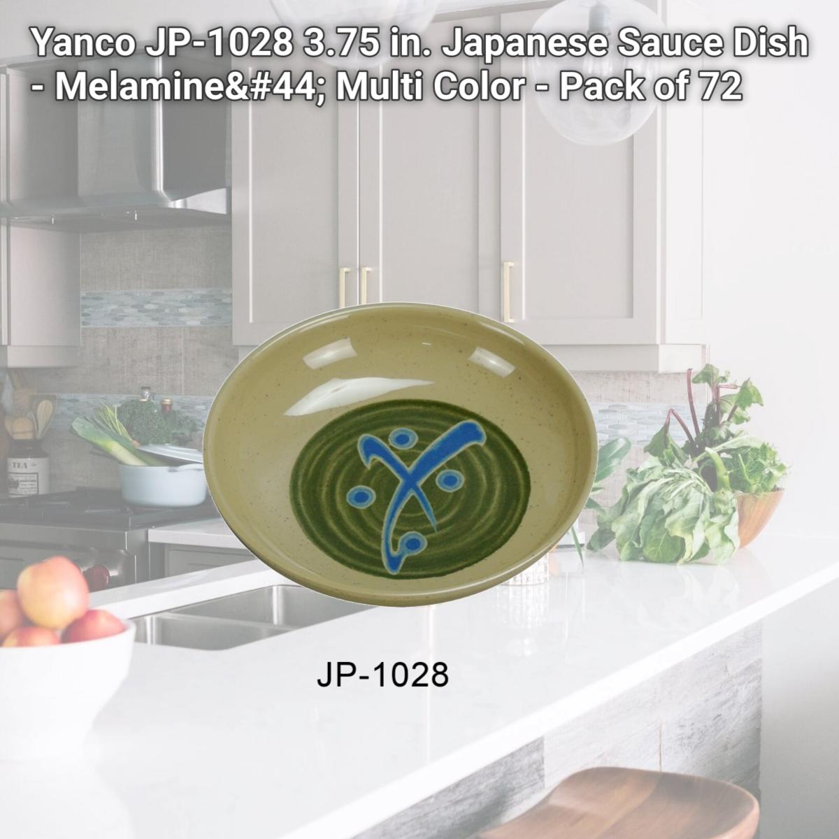Picture of Yanco JP-1028 3.75 in. Japanese Sauce Dish - Melamine, Multi Color - Pack of 72