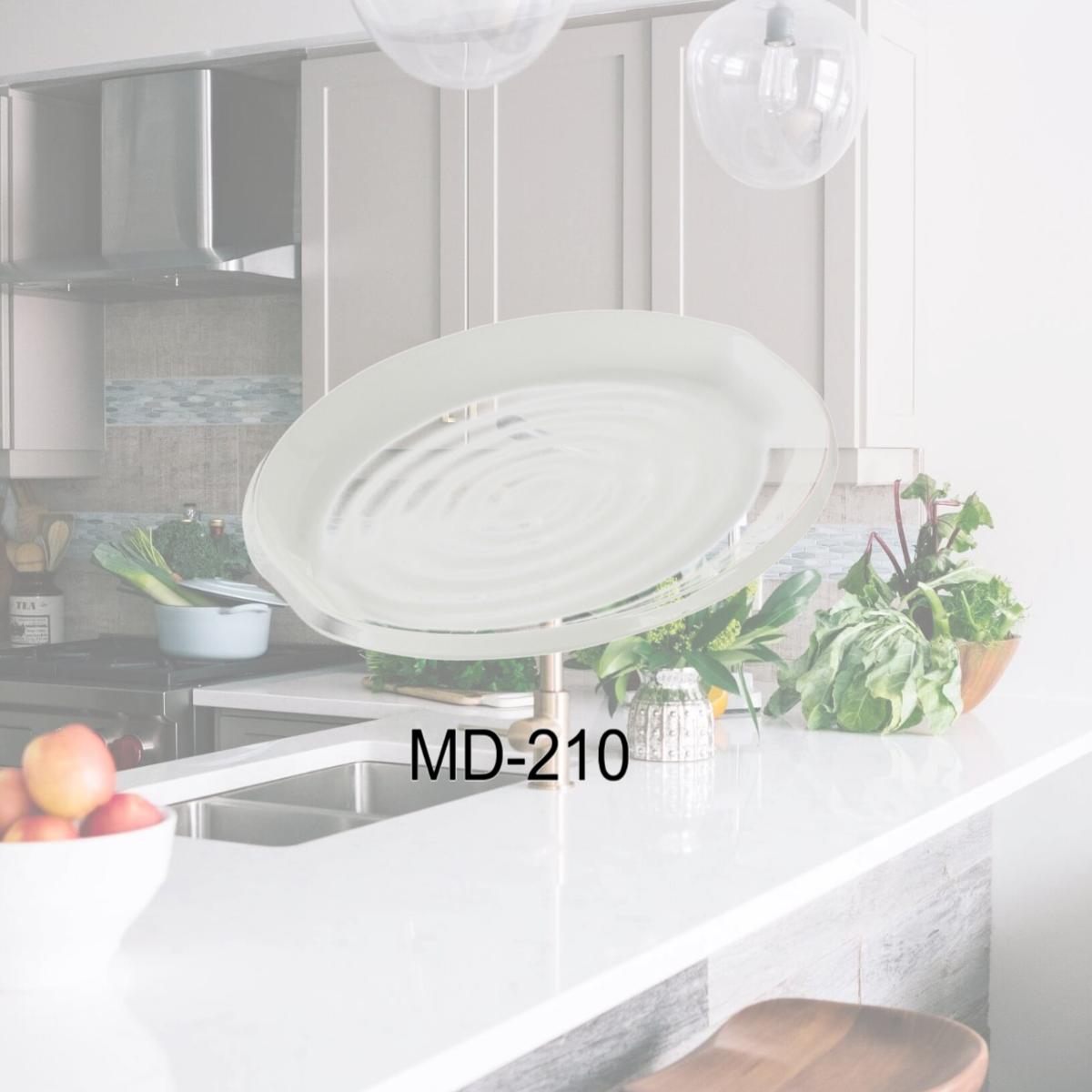 Picture of Yanco MD-210 Milando Oval Plate - Melamine, White - 7.25 x 10 in. - Pack of 24