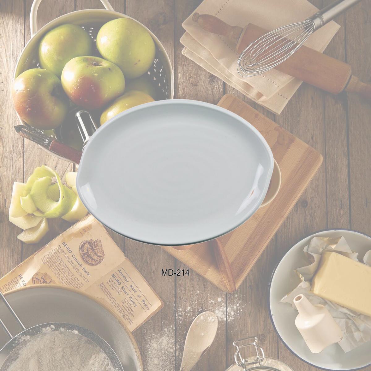 Picture of Yanco MD-214 Milando Oval Plate - Melamine, White - 10 x 14 in. - Pack of 12