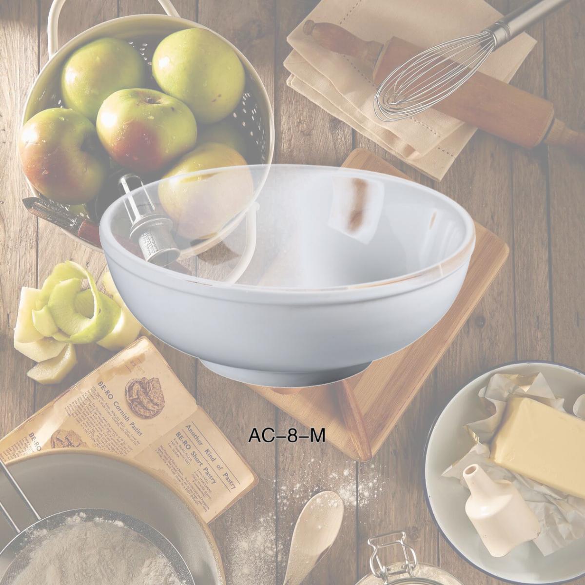 Picture of Yanco AC-8-M 8.5 in. 48 oz ABCO Menudo Bowl - Porcelain, Super White - Pack of 12