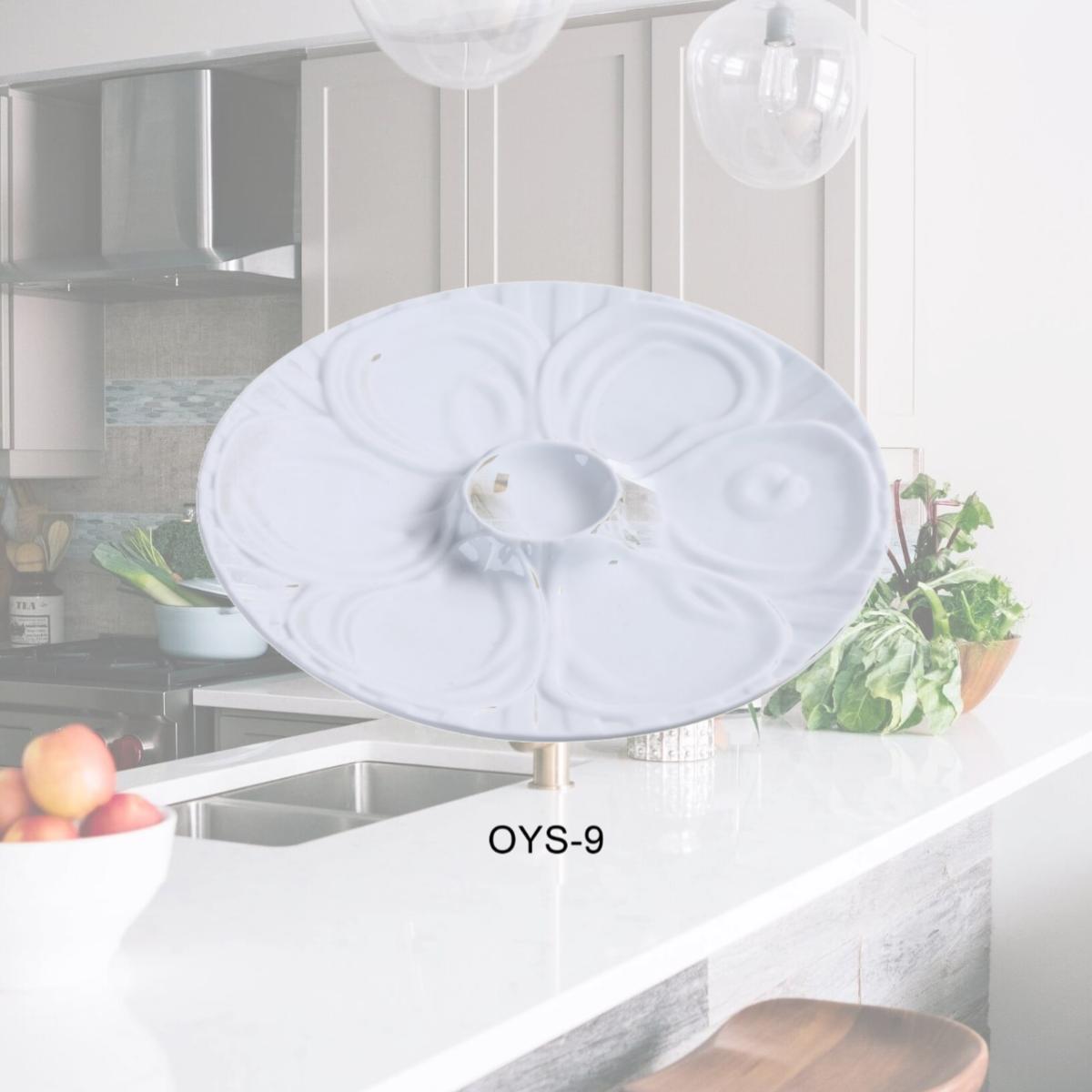 Picture of Yanco OYS-9 Porcelain Oyster Plate, Super White - 9 in. - Pack of 24