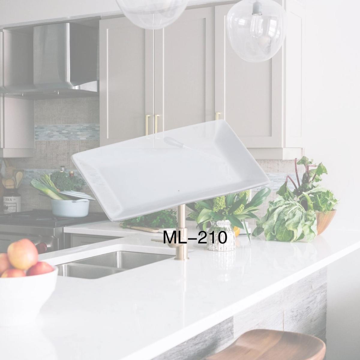 Picture of Yanco ML-210 Porcelain Rectangular Plate, Super White - 10 x 7 in. - Pack of 24
