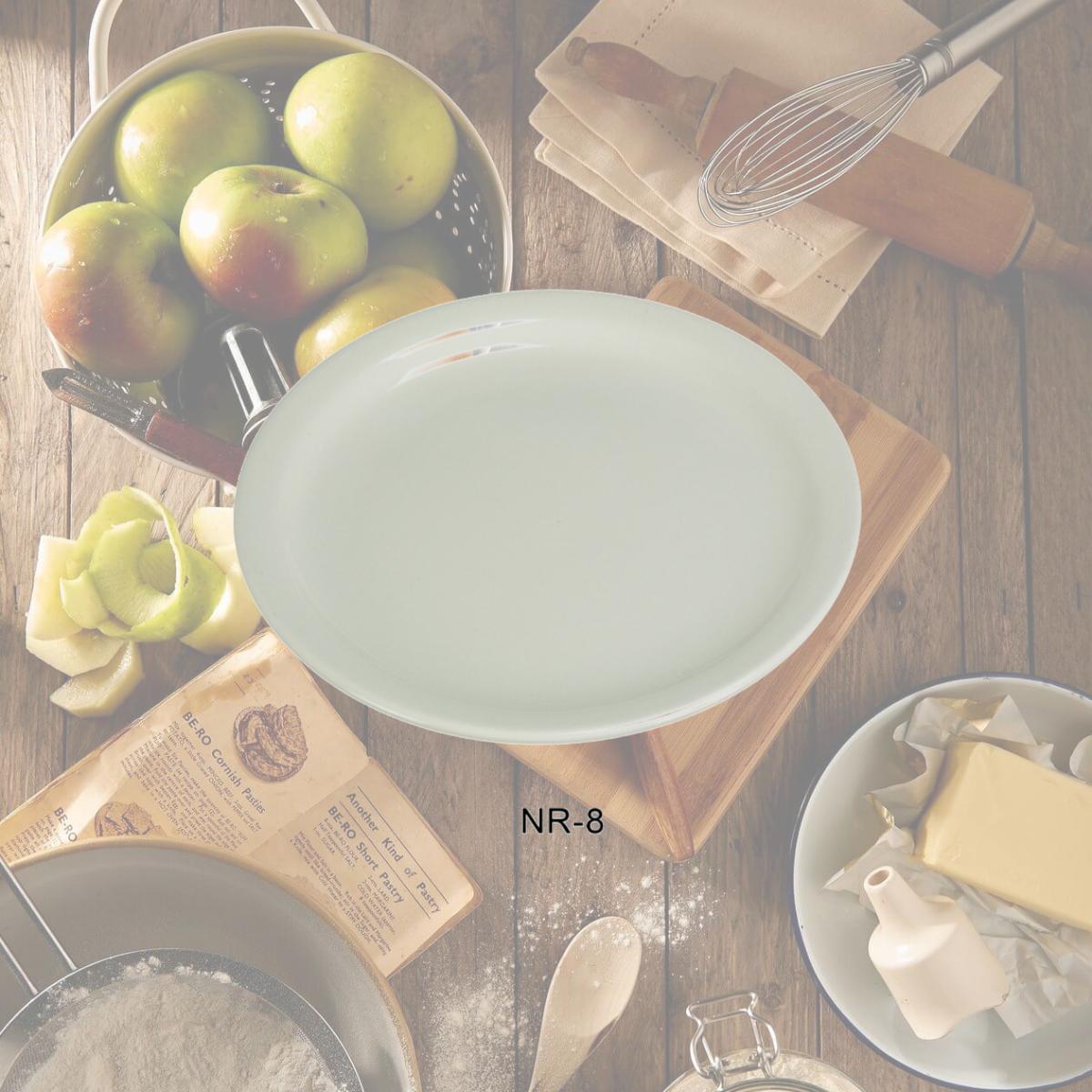 Picture of Yanco NR-8 China Narrow Rim Normandy Plate, American White - 9 in. - Pack of 24