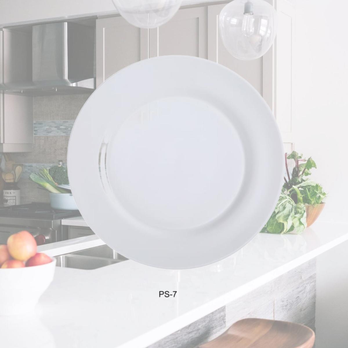 Picture of Yanco PS-7 7.5 in. Porcelain Bread Plate, Bone White - Pack of 36
